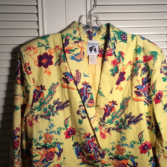 Blazer 12, Southwest Linen/Cotton travel jacket👏 - Picture 3 of 6